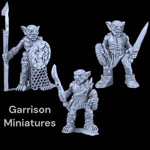Old School Goblin Fighters  - 32mm Ideal Oldhammer, LOTR etc Wargame Collectors - Picture 1 of 2