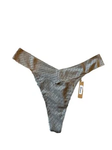 NWT SKIMS Women’s 3X All Over Logo Print Thong Underwear PN-THG-1100 Desert - Picture 1 of 3