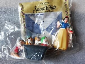 Joblot Of 2 Burger King 1994 Snow White And The Seven Dwarfs Toys NIP