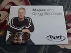 Gregg Bissonette Mapex Drums promo card (David Lee Roth, Satriani, Ringo Starr)