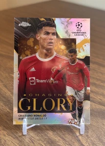 Cristiano Ronaldo 2021-22 Topps Chrome UEFA UCL Chasing Glory #CG-17 Refractor - Picture 1 of 2
