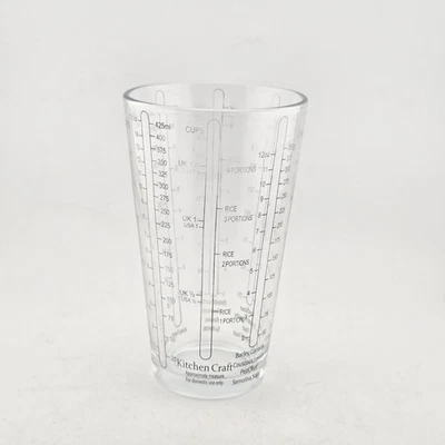Taza medidora de vidrio KitchenCraft para húmedo y seco  Foto 1 de 4