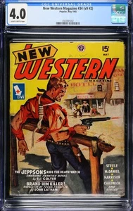 New Western Magazine #34 (v9 #2) CGC 4.0 Popular 1945 Pulp Latham Steele Colter - Imagen 1 de 2