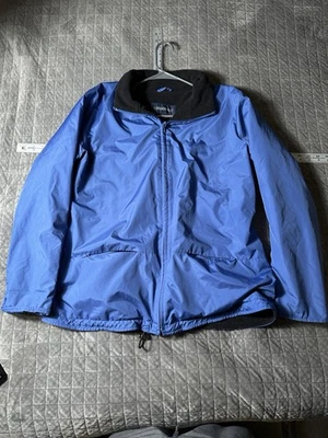 Vintage London Fog Women's Jacket Hooded Blue Large - Image 1 of 2