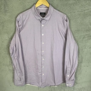 Camisa Bugatchi Para Hombres XXL Púrpura 8 Vías Elastizada OoohCotton Tech Manga Larga - Imagen 1 de 9