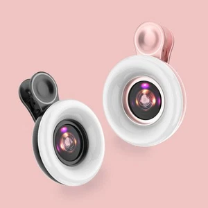 15X Objectif Macro avec Anneau LED Portable pour Smartphone Photographie - Photo 1 sur 14