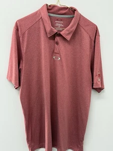 Oakley Polo Manica Corta Hydrolix Heathered Uomo Grande Morbida Poli Nylon - Foto 1 di 8