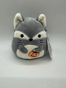 Squishmallows Floxie Halloween Fox With Pumpkin Bucket Tag Attached - Picture 1 of 4