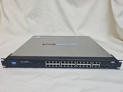 Linksys  (SRW224P-EU) 24-Ports Rack-Mountable Switch Managed - Image 1 of 3