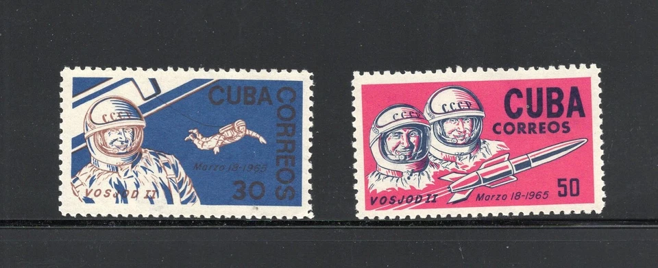 S6374   Latin West Indies   1965    space  Voskhod 2    2v.   MNH - Image 1 of 1