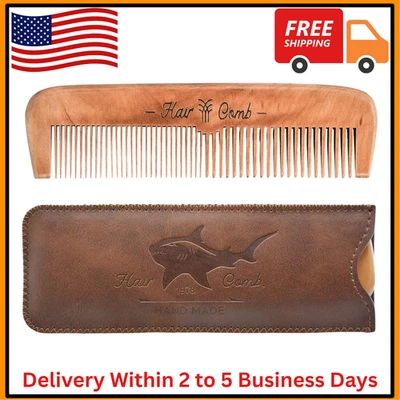 Wooden Hair Combs for Men,Men's Wood Beard Comb with 1 Count (Pack of 1) - Image 1 of 4