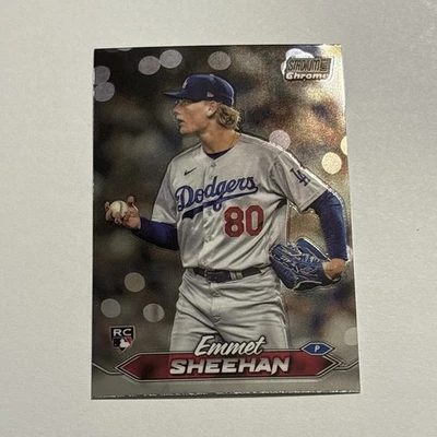 Emmet Sheehan 2024 Stadium Club Chrome Parallel Rookie #126 Los Angeles Dodgers - Image 1 of 2