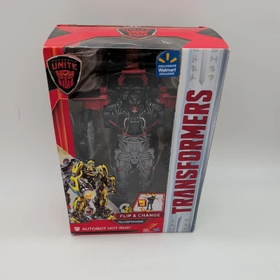 Transformers: The Last Knight Autobots Unite Flip & Change Autobot Hot Rod - Image 1 of 4