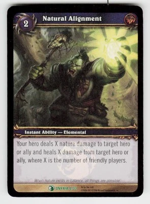 World of Warcraft WOW TCG Onyxia #4 Natural Alignment Foil - Image 1 of 2