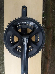 Shimano 105 FC-5800 Crankset Road 172.5mm 50/34t 11 Speed 4-Bolt 110mm BCD Black - Picture 1 of 2