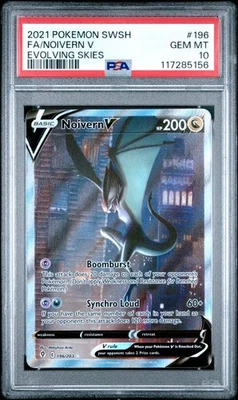 Pokemon Noivern V 196/203 Full Art SWSH Evolving Skies PSA 10 GEM MINT - Image 1 of 2