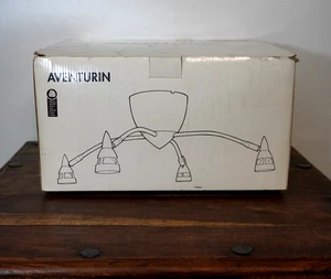 New - IKEA Aventurin Contemporary Space Age 4 Bulb Ceiling Light Fixture - Picture 1 of 9