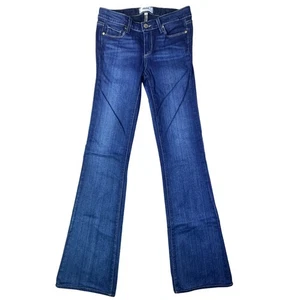 Pantalones de mezclilla Paige Skyline Bootcut lavado oscuro para mujer talla 25 - Imagen 1 de 12