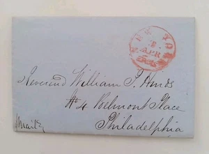 36 # Old 1849 Stampless Cover / Merchant Letter - Picture 1 of 2