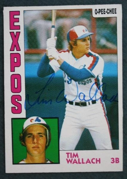 Montreal Expos star Tim Wallach autographed / signed 1984 Topps Opeechee card--- - Image 1 of 1
