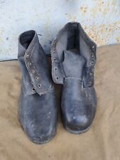 Soviet  russian army short leather/tarpaulin boots size 44 (285) new