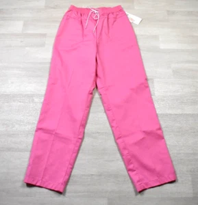 Pantalones Pantalones Cintura Alta Rosa Mensajes Años 80 Mob Wife Nuevos con Etiquetas Stock Muerto De Colección - Imagen 1 de 6