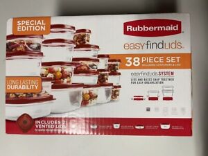 RUBBERMAID 38 Piece Set Food Storage Easy Find Lids Teal SPECIAL EDITION NEW NIB