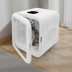 62L/56.3QT Portable Cat Dryer Box Pet Dryer Machine Puppy Drying Machine 800W - Picture 1 of 16