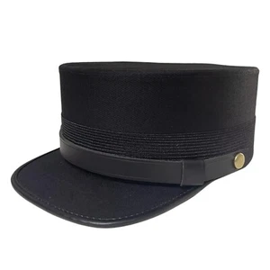 Train Conductor Style Black Kepi - Picture 1 of 8