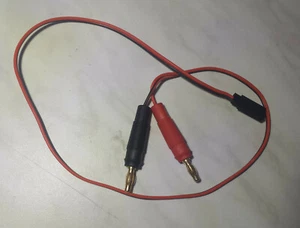 Empfänger Ladekabel für Empfängerakku UNI Graupner JR Futaba 4,0 Bananenstecker - Bild 1 von 4