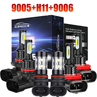 Faros LED bombillas + faros antiniebla para Toyota 4Runner 2006 2007 2008 2009 6000K Foto 1 de 4