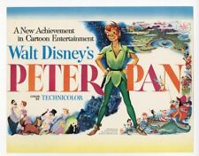 Peter Pan Disney Movie Lobby Card reprint photo 2 sizes to pick from