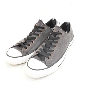 Converse Herren Low-Top Sneaker 9 Distressed Grau Canvas Nieten Schnürsenkel - Bild 1 von 9