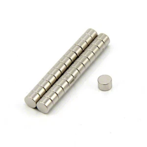 diámetro 6mm x 4mm grosor imán de neodimio N42 - 1,1 kg tiro (paquete de 20) - Imagen 1 de 1