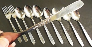 Oneida Meeresblume Edelstahl 10 Stück Salatgabeln Teelöffel Suppenlöffel - Bild 1 von 2