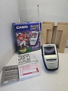 Casio LCD Color Television EV-660 Model B 3” Screen w/ Box Analog TV - Picture 1 of 16