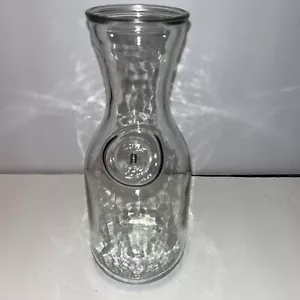 Vintage Embossed Paul Masson "Since 1852" Glass Milk Bottle Carafe Decanter - Picture 1 of 4