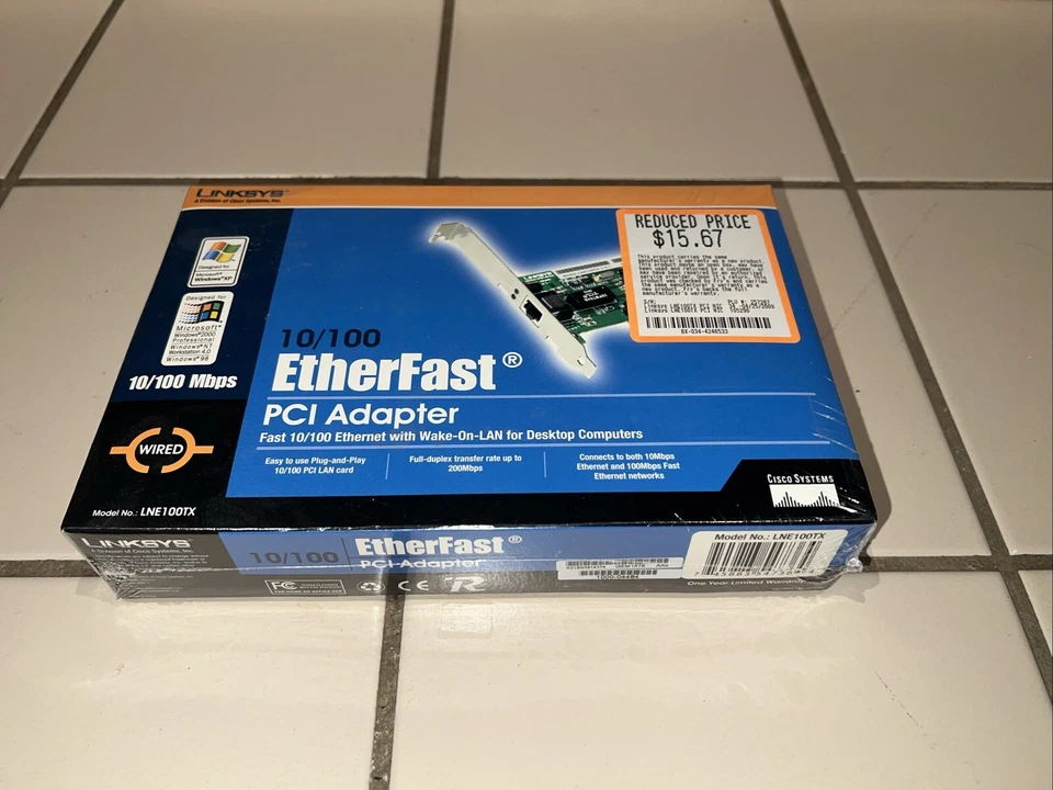 Linksys EtherFast® LNE100TX (745883549382) Network Adapter - Image 1 of 4