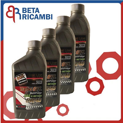 Olio Motore 5W40 Roil Turbo GPL GAS Metano API SM ACEA A3/B4 C3 08 4 Lt Litri - Immagine 1 di 4