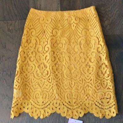 CHICWISH Crochet Lace Pencil Skirt Size XS Pumpkin NWT - Image 1 of 4