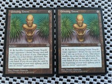 Magic MTG 2x Grinning Totem English Mirage Cards LP/EX