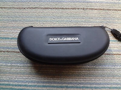 Estuche para gafas Dolce & Gabbana negro semiduro con cubierta Foto 1 de 4