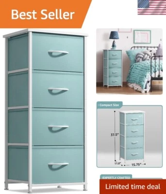 Torre de armazenamento aquática compacta com 4 gavetas - Ideal para quartos e dormitórios infantis - Imagem 1 de 4