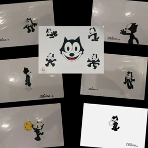Set of 7 Felix the Cat Cels most Signed Oriolo art - Picture 1 of 8