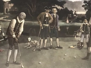 Golf Lawerence Josset "The Last Green" signiert Mezzotints - Bild 1 von 12