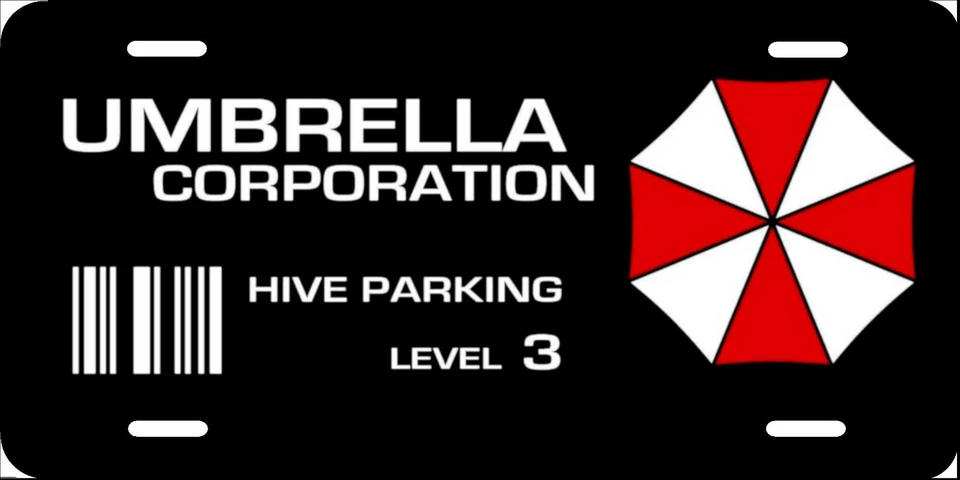 Umbrella Corporation,僵尸,车牌全新汽车标签金属铝,美国 — 第 1/1 张图片