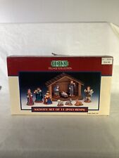 1999 Lemax Village Collection Poly Resin Nativity Scene 63179 Set Of 12