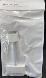 Apple 30-Pin To VGA Adapter For Iphone Ipod Ipad NIB New Genuine - Afbeelding 1 van 14