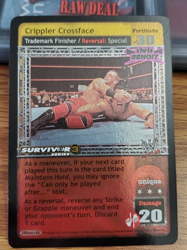 WWE WWF Raw Deal CCG - Crippler Crossface - SS3 - Ultra Rare - Image 1 of 1