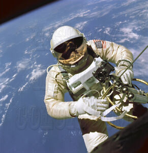Gemini 4 Astronaut Ed White First Spacewalk Visor Camera photo - GPN-2000-001181